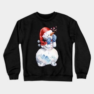 hope & Love is the Christmas snowman Crewneck Sweatshirt